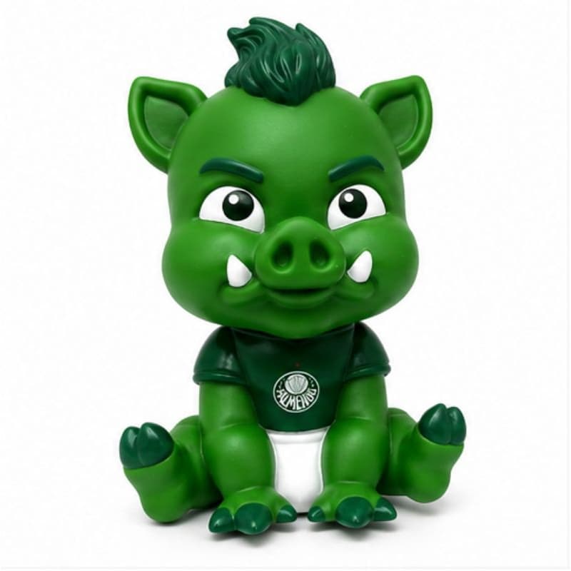 Mascote do Palmeiras Baby  Verde – Boneco Torcedor Colecionável