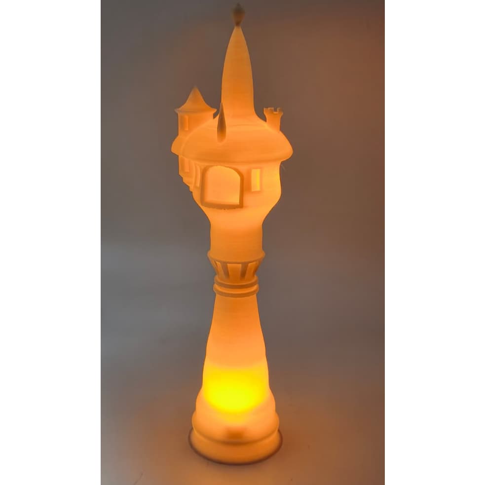 Castelo Decorativo torre decorativa com led, topo de bolo enfeite pra casa castelo encantado