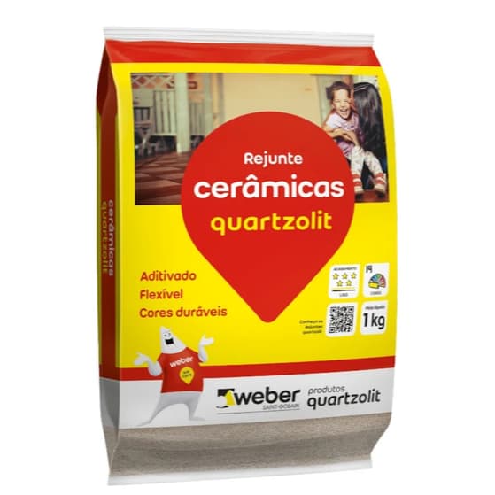 Rejunte Para Cerâmicas Flexível 1kg Cores variadas Quartzolit