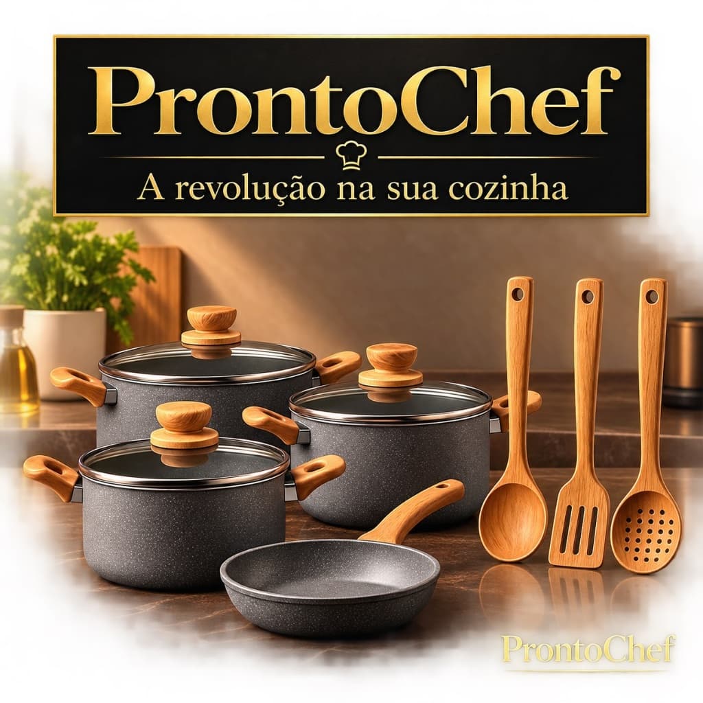 Kit Cozinha Completo 4 Panelas Antiaderente 3 Utensilios Cinza Funcionais Praticidade Durabilidade