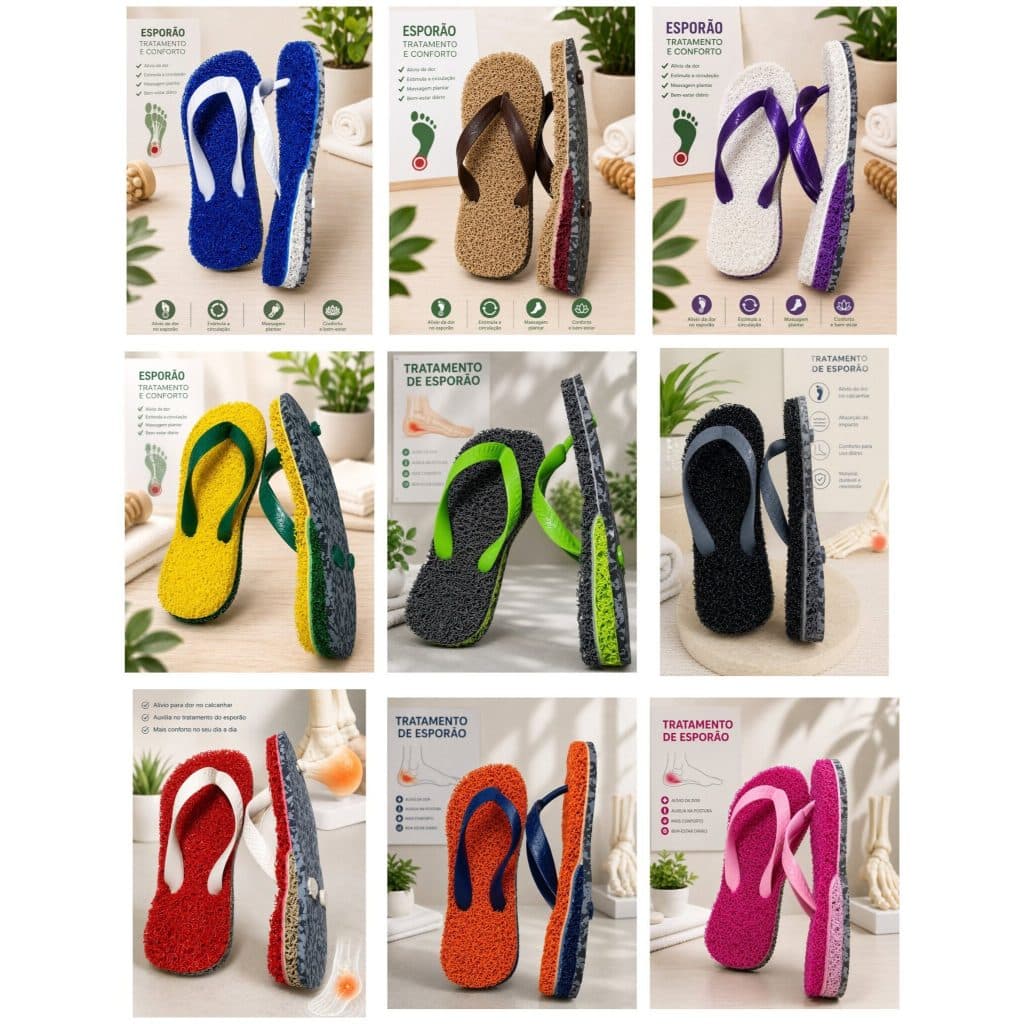 Chinelo APAJU para Esporão com Tapetinho Emborrachado