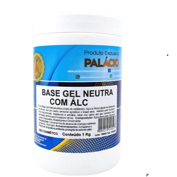 Base Gel Neutra (para uso cosmético) com ALC – 1 Kg