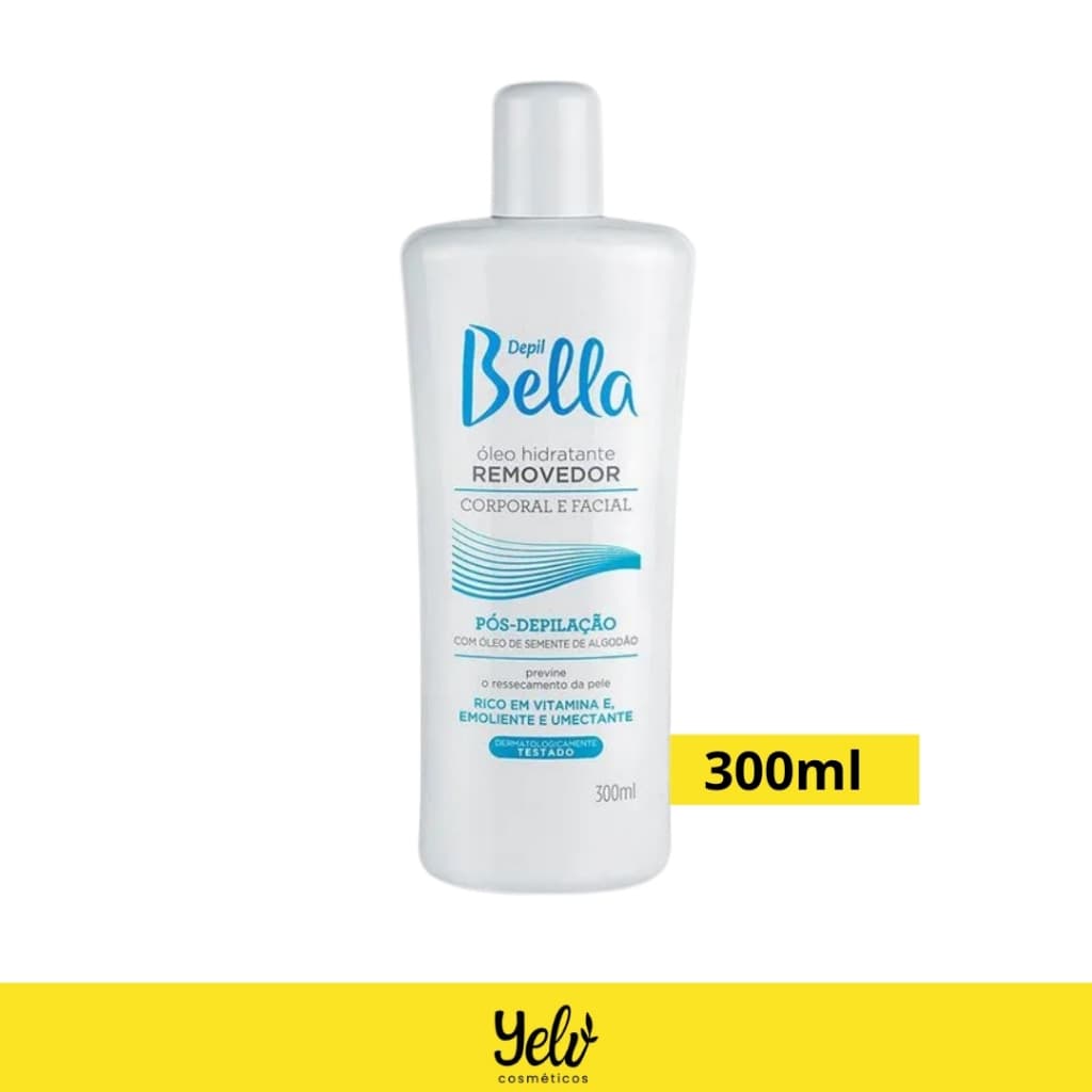 Óleo Hidratante Removedor Com Óleo De Algodão Pós Depilação Depil Bella 300 Ml