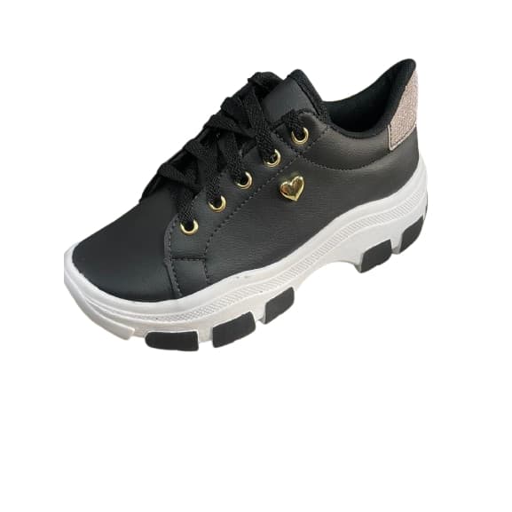 Tênis Feminino Tamanho 35 Preto NOVO
