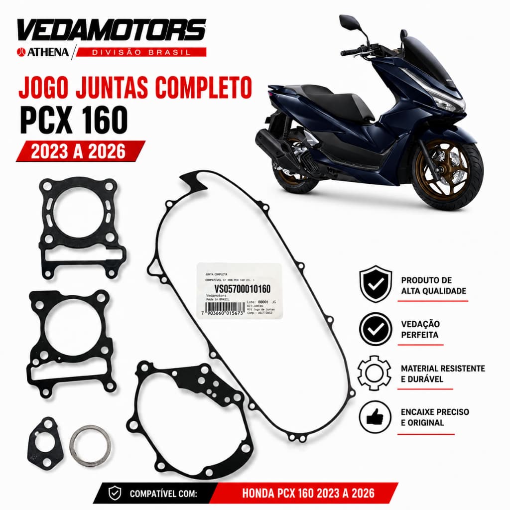 Jogo Juntas Completo Honda PCX 160 2023 a 2026 Vedamotors