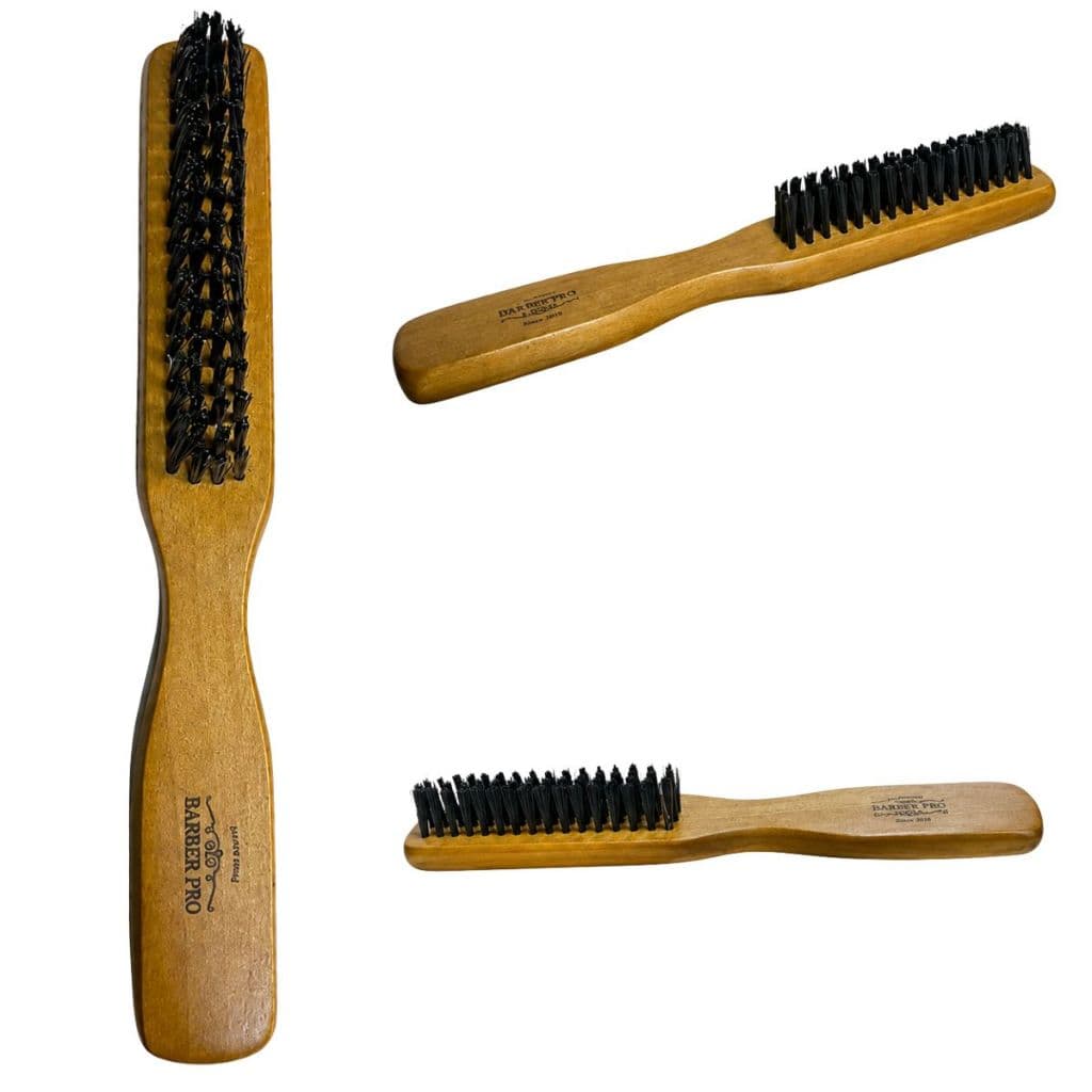 Escova Barber Pro de Madeira Disfarce Para Barbas e Cabelos