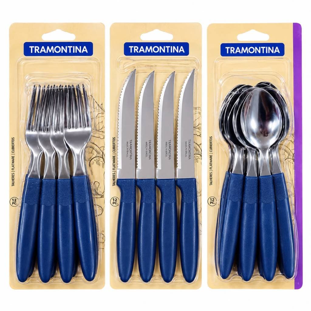 Tramontina Kit de Talheres Faca, Garfo e Colher 36 Unidade Ipanema