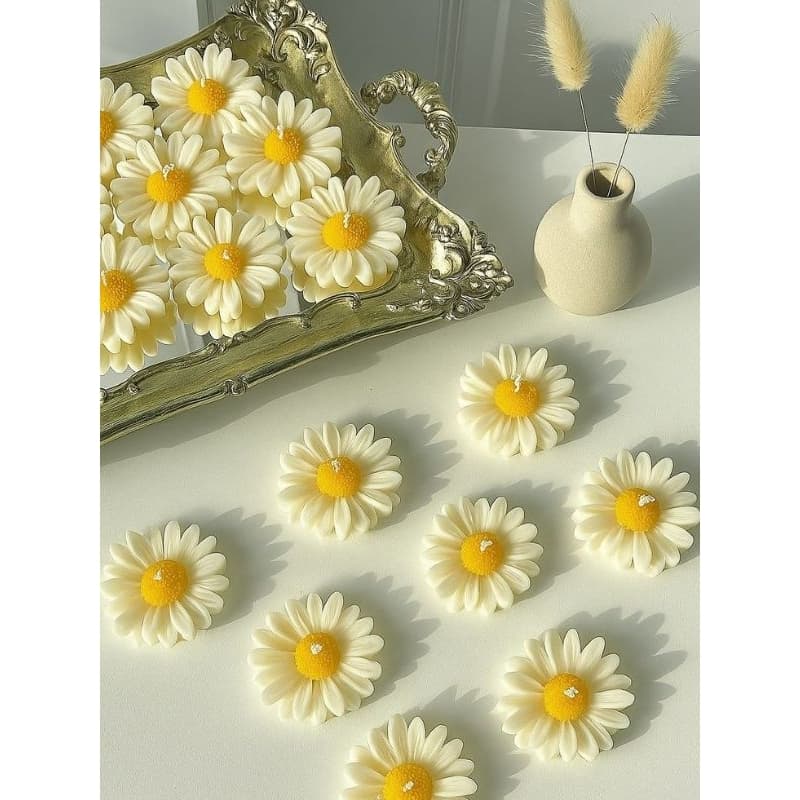 Vela Aromática Margarida Decorativa Artesanal | Presente Delicado e Decoração
