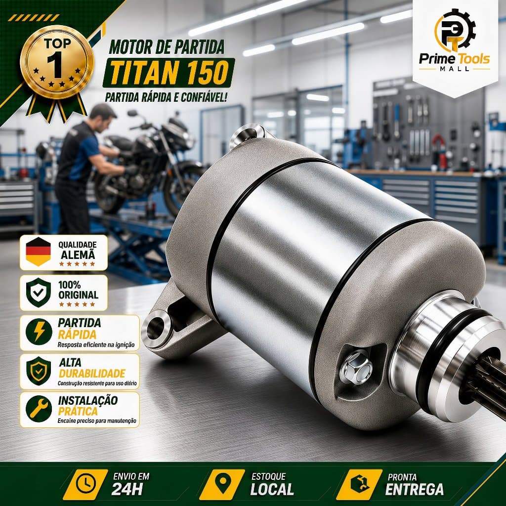 Motor de Partida Arranque Cg Titan Fan 150 Nxr Bros 150 2004 a 2015 Original MAGNETRON