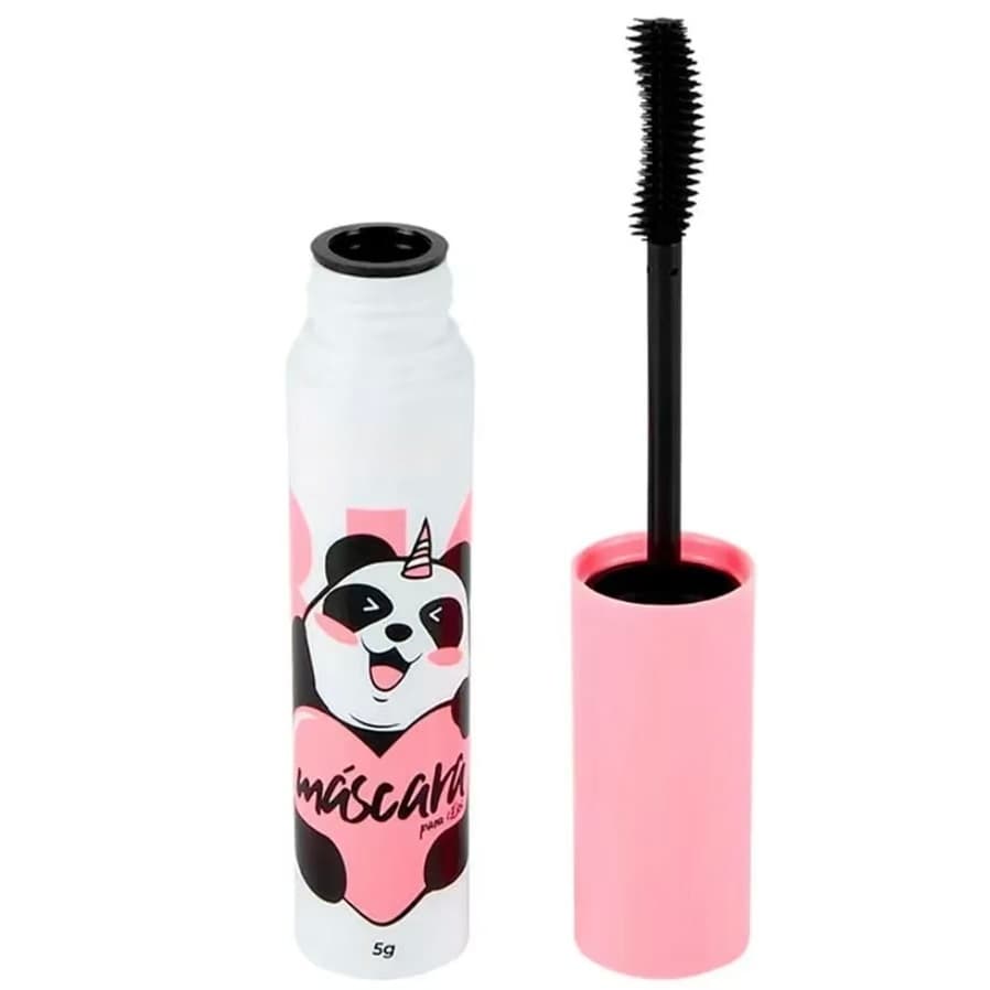 Máscara de Cílios Vizzela No Panda Big Volume Alongamento Preto Marrom  Brown ，Não Mancha