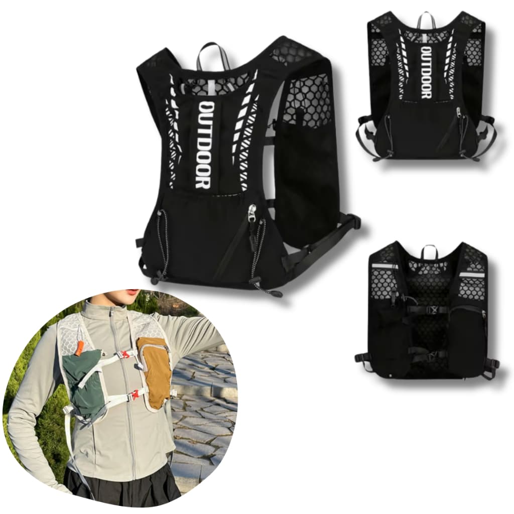 Colete Corrida Maratona Hydration Vest 5L Com Reservatório Leve