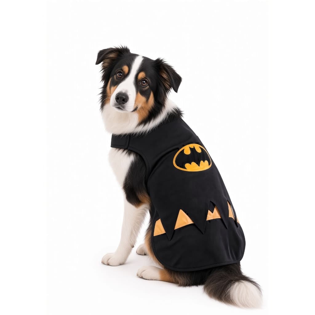 Roupa Pet Batman com Capa - Fantasia para Cachorro e Gato Super Herói