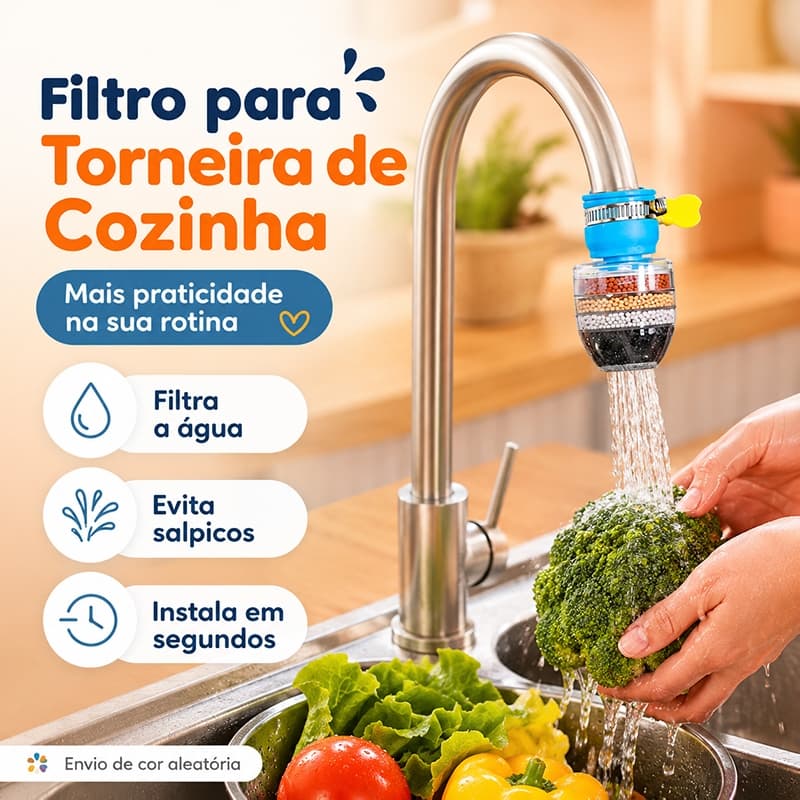 Kit 1/3/5 Filtro Para Torneira Cozinha Purificador Bico Arejador Anti Respingo Redutor De Impurezas