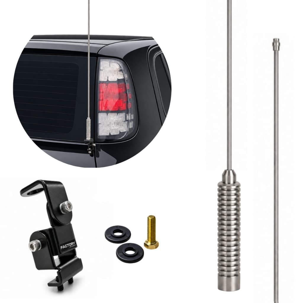 Kit Antena Px Enfeite 95cm + Suporte Articulado Para Carro