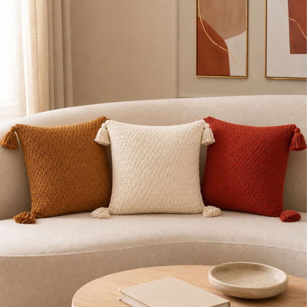 Capa de Almofada Renda 45CM X 45CM Decoração Luxuosa Ambiente Sofisticado Residencial