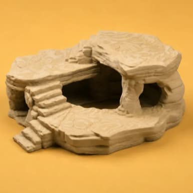 Esconderijo de Pedra do Deserto – Decoração para Terrário e Aquário