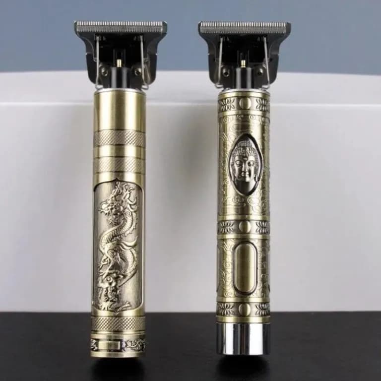 Máquina de Barbear e Cortar Cabelo Profissional Recarregável Sem Fio Dragão