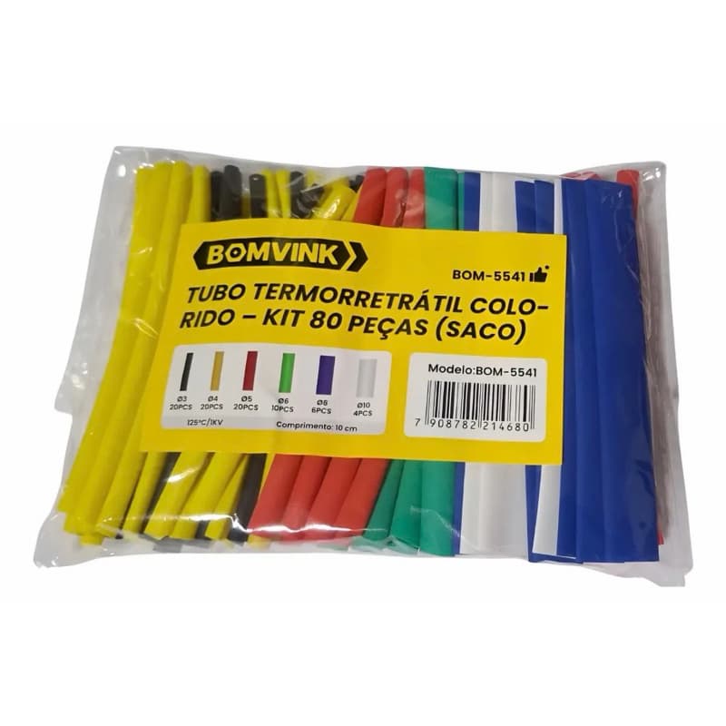 TUBO TERMORRETRATIO KIT 80 PC 5541 BOMVINK