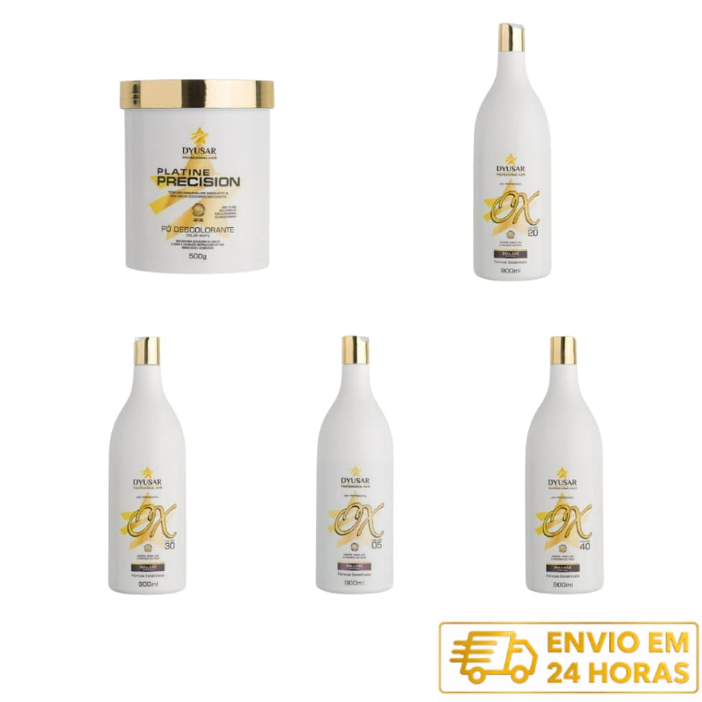 Pó Descolorante P. Platine White + 4 Ox DYUSAR