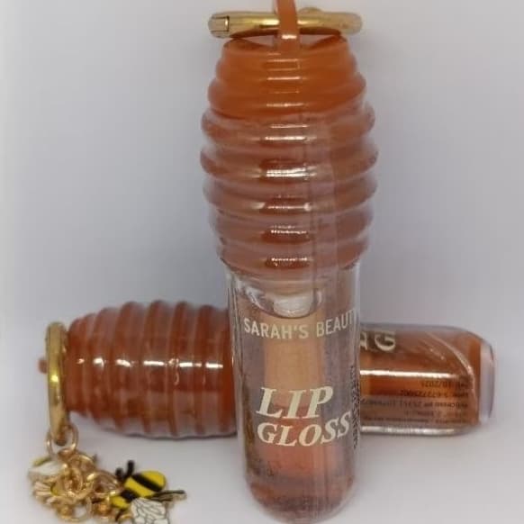 Lip Gloss Labial Honey Mel Brilho Hidratante com Chaveiro"