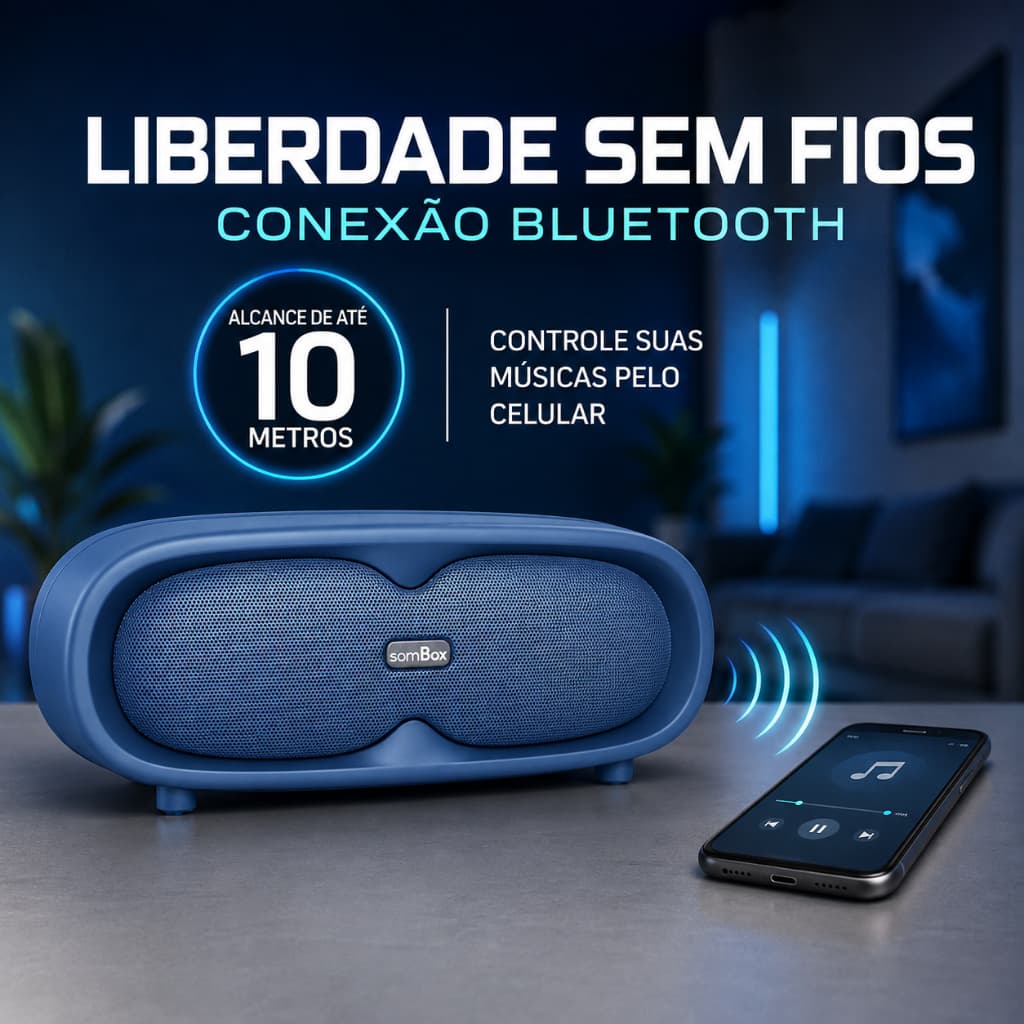 Caixa De Som Bluetooth Portátil