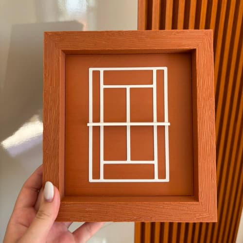 Quadro Quadra de Tênis 3d