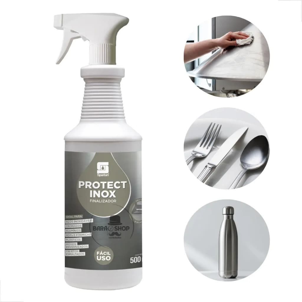 Finalizador Protect Inox Spartan Linha Prática 500ml
