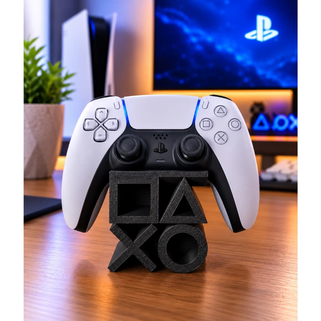 Suporte Controle Videogame Gamer PS5 PS4 Xbox Nintendo Switch Porta Controle Organizador Setup Mesa