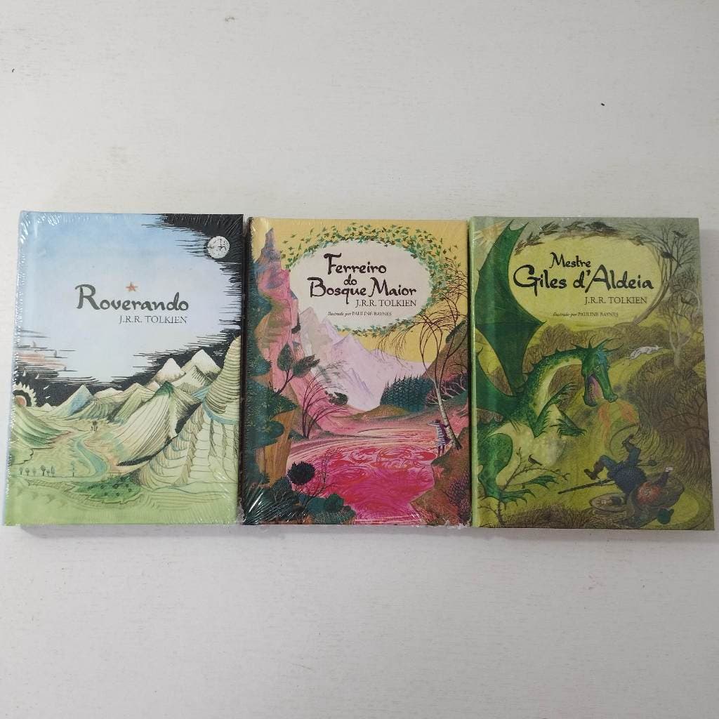 KIT 3 Livros Tolkien: Roverando + Ferreiro do Bosque Maior + Mestre Giles d’Aldeia (NOVOS e LACRADOS)