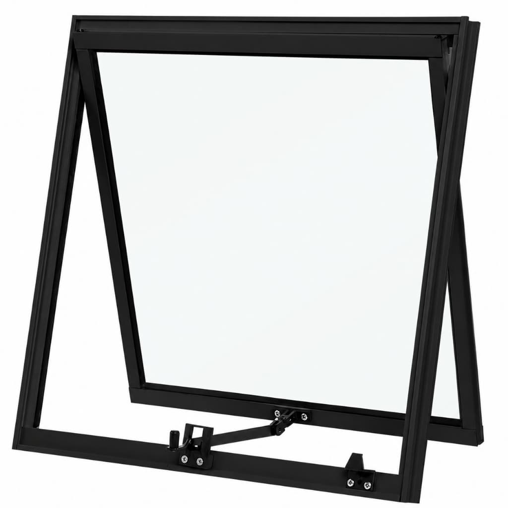 Vitrô Janela MaxAr 60x60 em Alumínio Com Vidro Envio Imediato