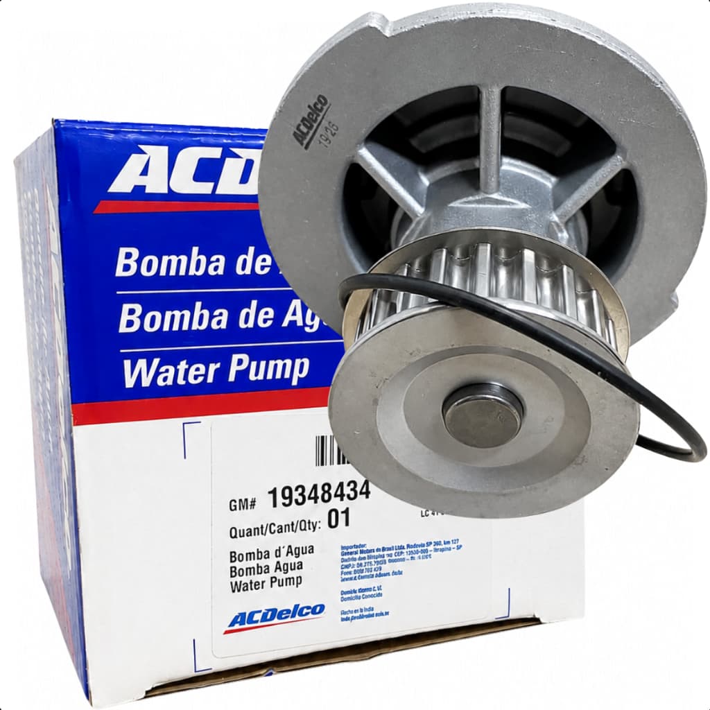 Bomba D'agua Acdelco Onix Celta Prisma Classic Cobalt Agile Montana Meriva 1.0 1.4 8v Original 19348434