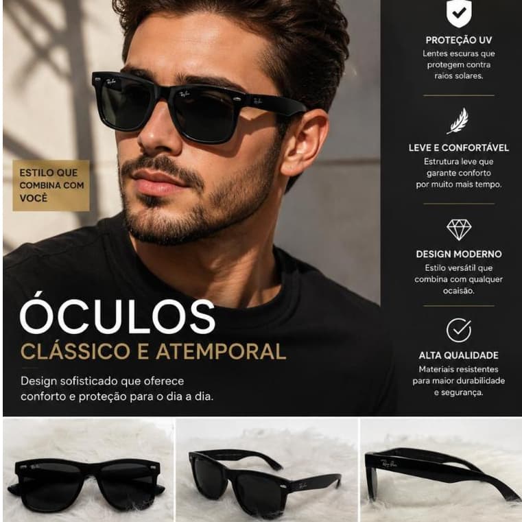 Óculos de Sol Feminino Masculino Quadrado Blaze Lançamento Verão Moderno