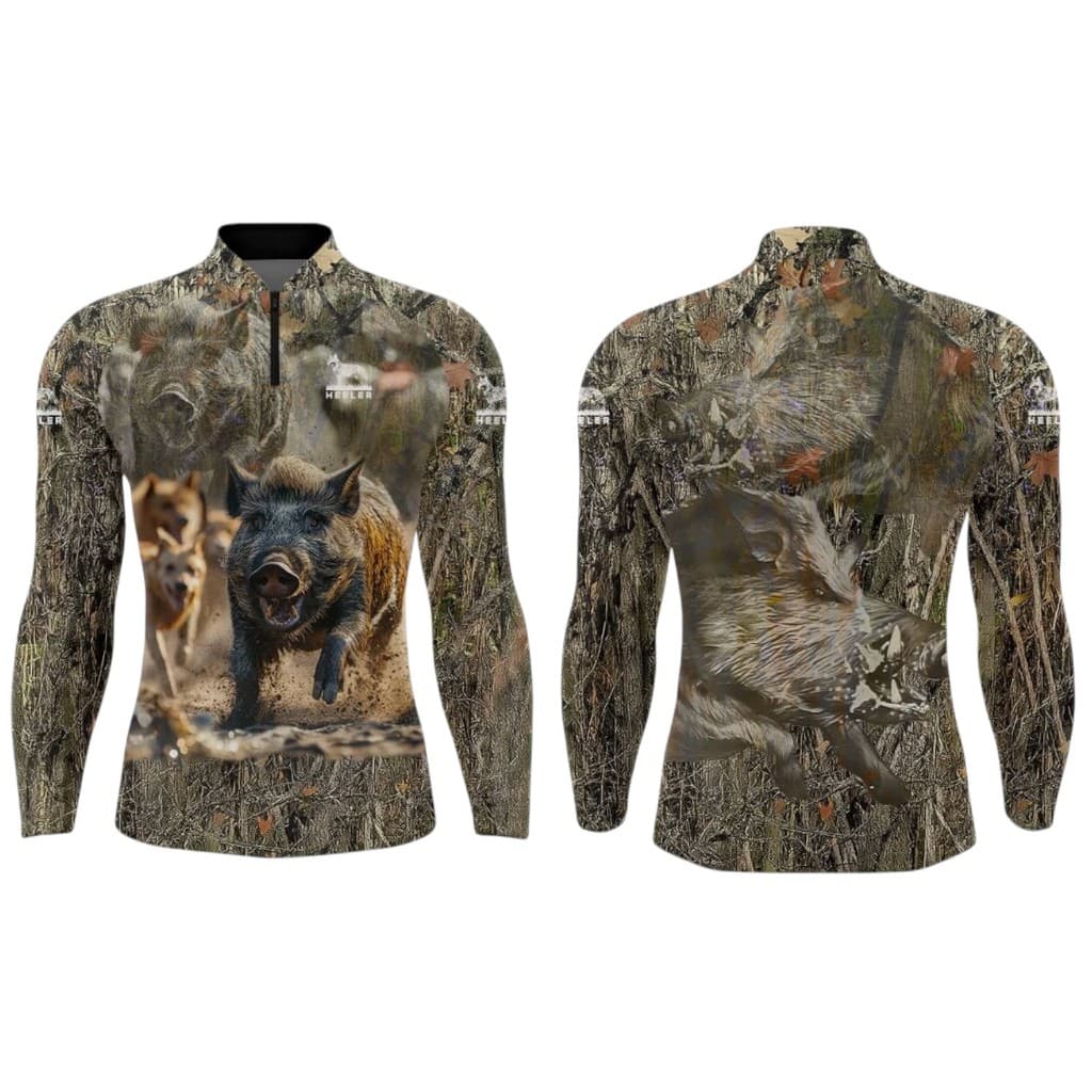 Camiseta Caça javali -Com Ziper