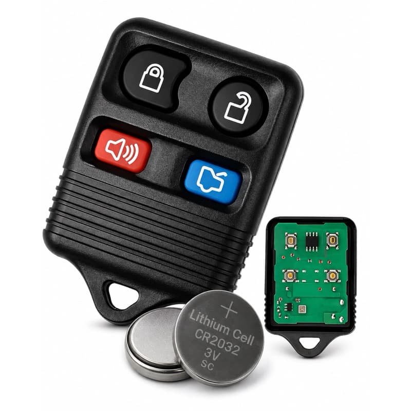 Controle Remoto Para Alarme Original Ford Ka Fiesta 4 Botões