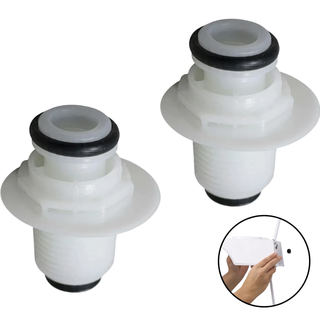 Kit C/2 Niple Engate Rápido 1/2" para Ducha/Chuveiro Zagonel Move Sublime Ducali - Conector de Reposição Rosca 1/2"