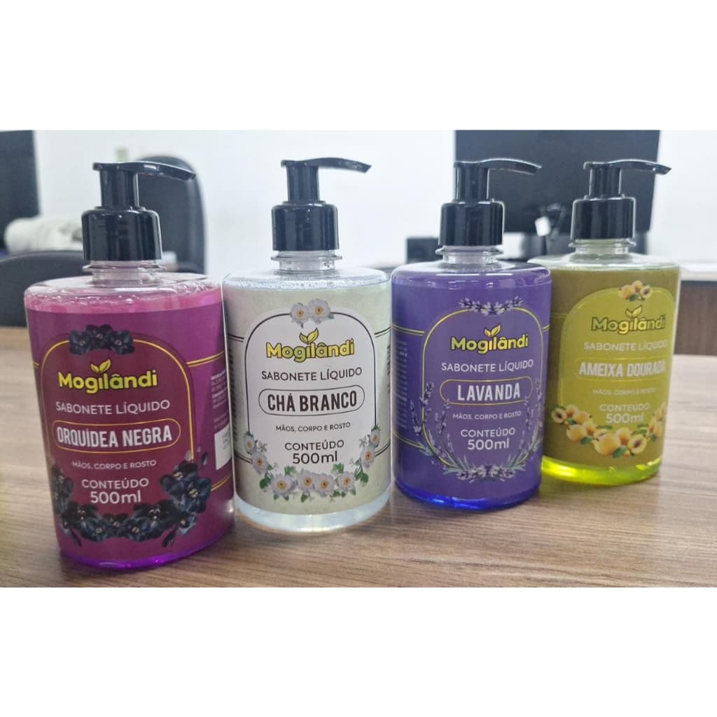 Sabonete Líquido Tok Bothânico Mogilândi Imenso Aromas várias frgâncias 500ml –Orquídea, Lanvanda