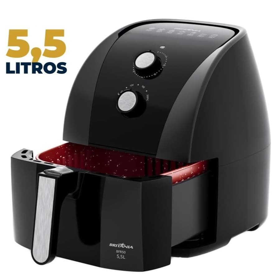 Air Fryer Britânia 5,5L Redstone 1500W BFR50 - 127V