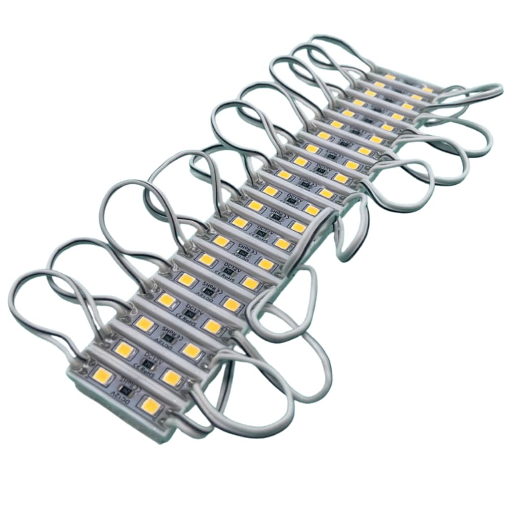Kit 1000 Mini Módulo LED 5050 2 LEDs 12V IP65 27mm Letra Caixa Letreiro Comunicação Visual Luminoso