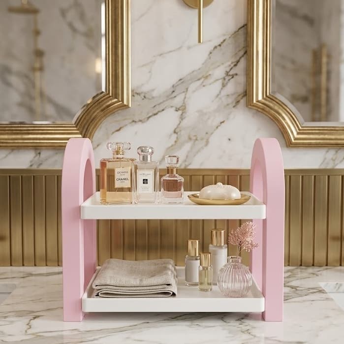 Prateleira  Organizadora de perfumes e cremes   Multiuso  Moderno Para Banheiro e closet