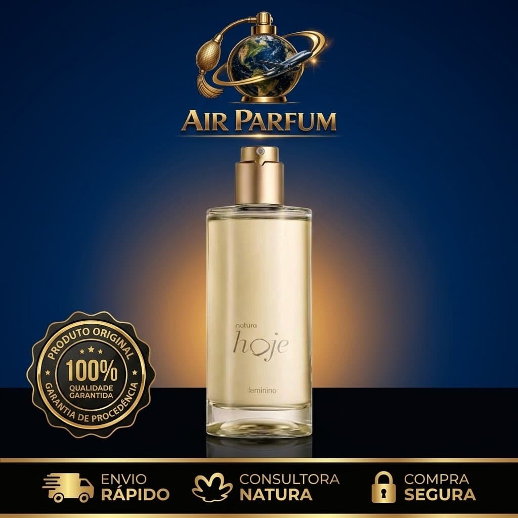 Colônia Hoje Feminina 100ml Perfume Desodorante Mulher Tradicional Fragrância Lacrado