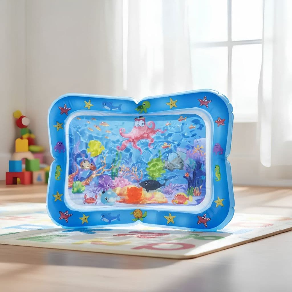 Tapete Infantil Interativo Bebê Inflável Água Atividades Sensorial Almofada Criança Sensorial