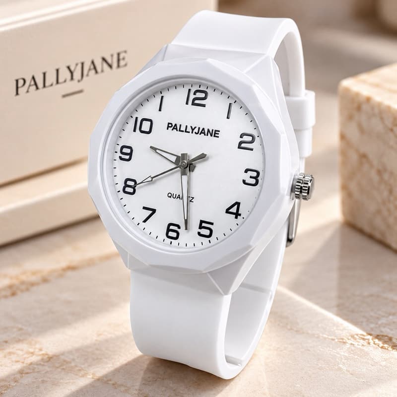 Relógio Feminino a Prova d'agua Borracha Pallyjane Redondo moda estilo P96 a P103