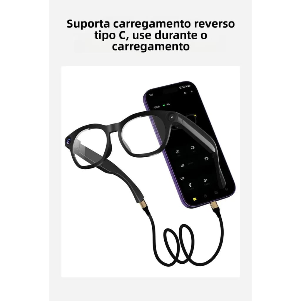 Óculos Inteligentes Ai Pretos