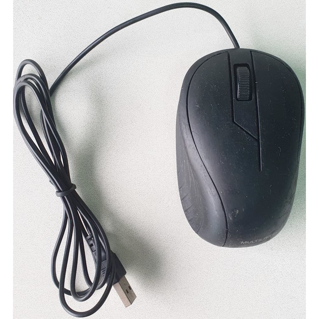Mouse USB com fio Multilaser MO222 - Usado