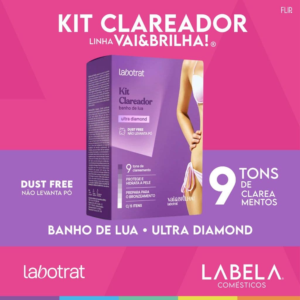LABOTRAT BANHO DE LUA EM CASA PATRICO 5 ITENS KIT COMPLETO BRONZE
