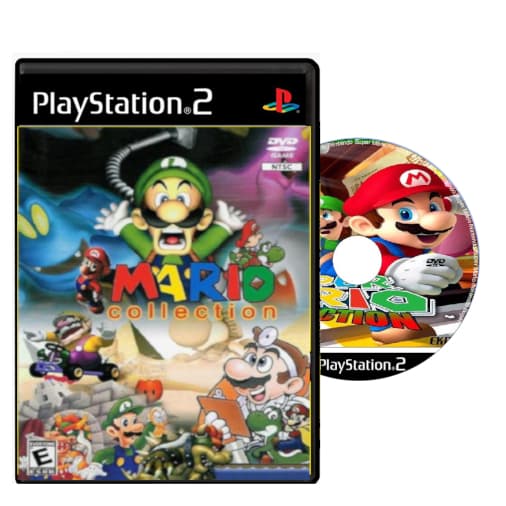 Super Mario Collection Ps2  Game Repro Ps2 / Play 2  encarte e capinha especial personalizado