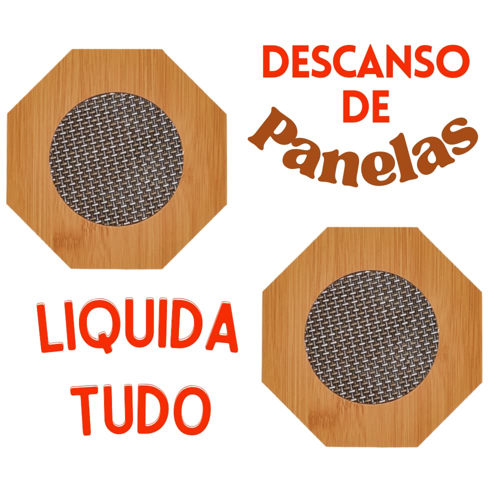 Descanso de Panelas Bebidas Protetor de Mesa Hexagonal