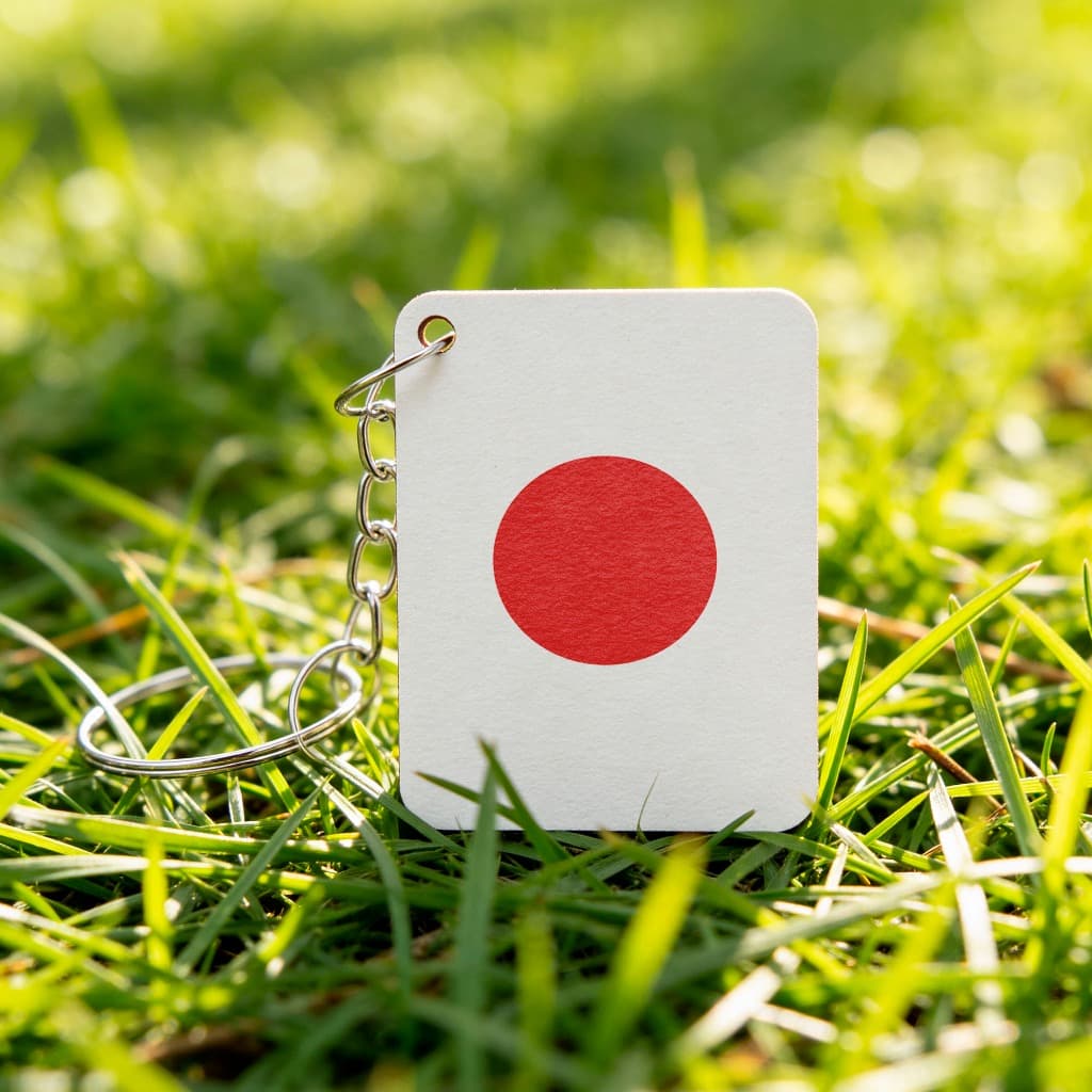 Lembrancinhas MDF Chaveiros Copa do Mundo Bandeira do Japão - Kit de 100 unidades
