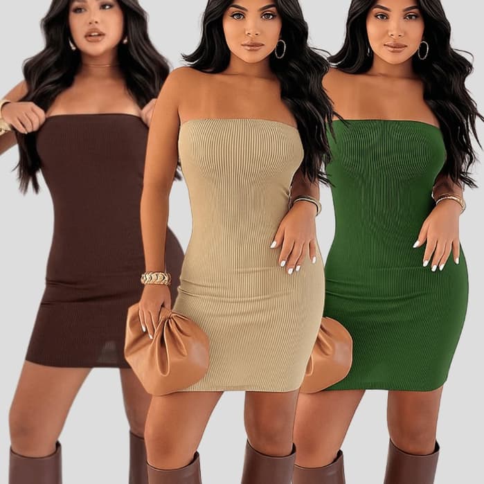 Vestido Tubinho Tomara Que Caia Suplex Com Bojo Feminino Zero Transparencia Moda Blogueira