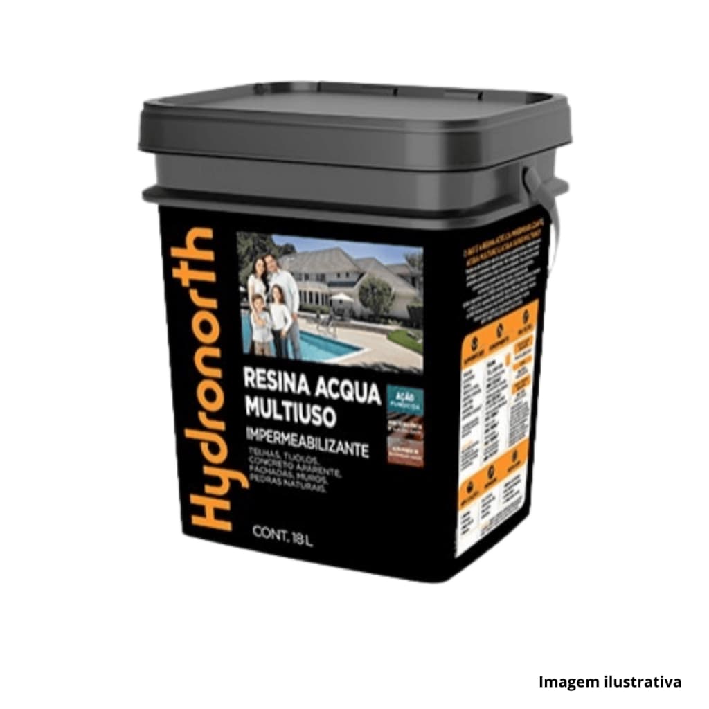 Resina acqua multiuso hydronorth incolor fosca 18l